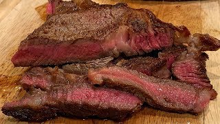 HOW TO COOK A STEAK IN A CAST IRON SKILLET ON THE STOVE - NO GRILL OR OVEN NEEDED