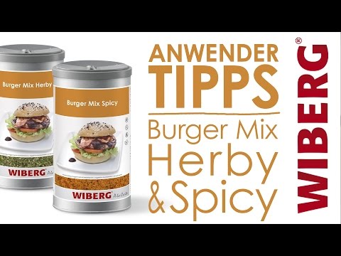 Anwender-Tipps – WIBERG Burger Mix Herby & Spicy