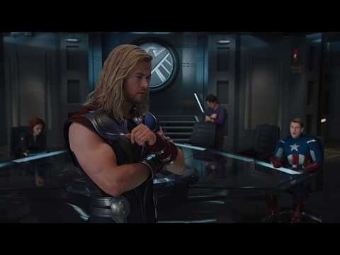 " That Man is Playing Galaga " Scene | The Avengers (2012) in Full HD 1080p