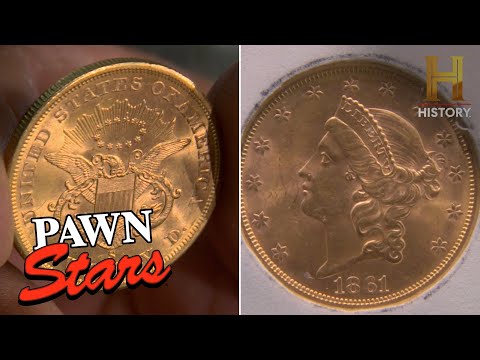 Pawn Stars: $34,000 For Rare 1861 Gold Coin (Season 3)