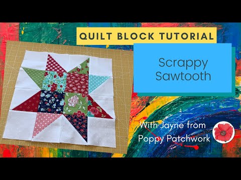 Quilt Block Series - Scrappy Sawtooth