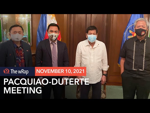 Friends again? Pacquiao meets with Duterte