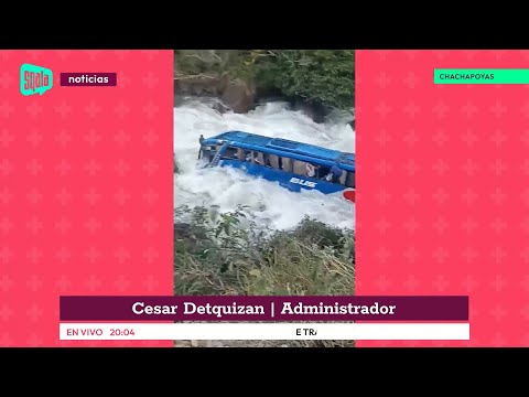 Chachapoyas: 11 heridos y un desaparecido en accidente de bus