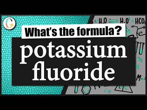 How to write the formula for potassium fluoride