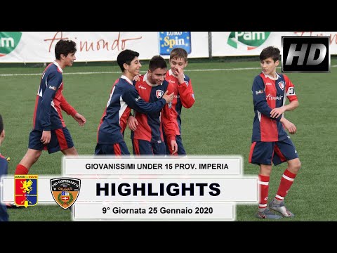 GIOVANISSIMI UNDER 15 PROVINCIALI IMPERIA 9° Giornata Dianese&Golfo - Ospedaletti 9-0