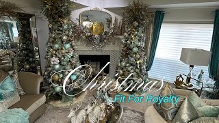 ELEGANT LIVING ROOM & CHRISTMAS TREE REVRAL! ROTATING CHRISTMAS TREES (ROOM TOUR)