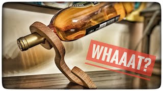 DIY Balancing Wine Bottle Holder - A way to say thanks!