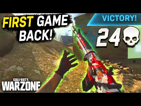 Winning my first game back! 24 Kills - Warzone Solos