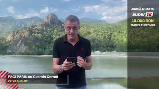 ”Faci Pariu” cu Cosmin Cernat (ep.73): E spectacol! 23 de ponturi pentru duminică și luni!