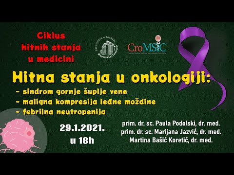 CroMSIC Zagreb - Ciklus hitnih stanja u medicini: Hitna stanja u onkologiji