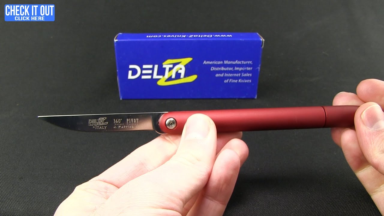 Delta Z 360° Pivot Pen Knife Silver (3.00" Satin) Z-1401-AS