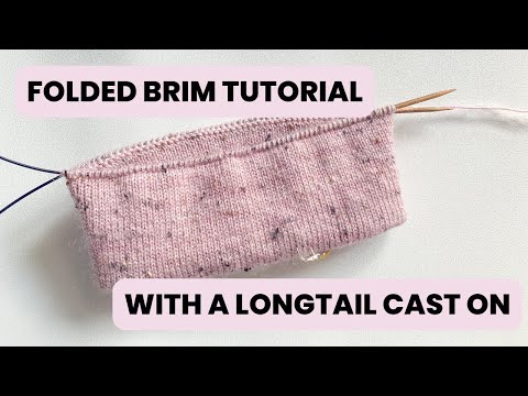 Folded Brim WITHOUT a Provisional Cast On | Folded Hem Tutorial | Knitty Natty