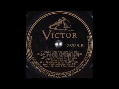Gray Gordon & his Tic-Toc Rhythm - If I Only Had a Brain (If I Only Had a Heart...) (1938)