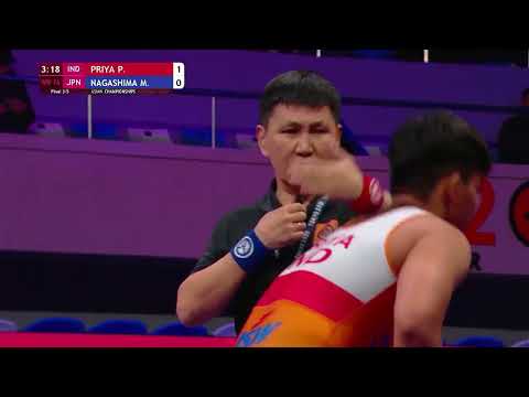 76Kg -WW Asian Championships Priya (IND) Vs Nagashima (JPN)