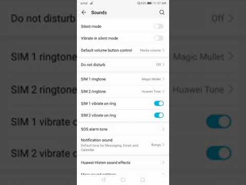Honor 7X Volume Settings