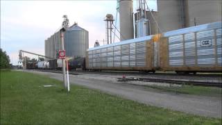 preview picture of video 'Railfanning Arlington, Ohio 6/7/2014 - Mixed Freight (NS Power, CSX SD50-3 & Autoracks)'