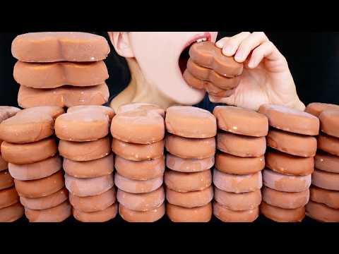 ASMR CHOCOLATE ICE CREAM NUTELLA DESSERT MUKBANG 누가바이트 초콜릿 아이스크림 먹방 チョコレートアイスクリーム 咀嚼音 EATING SOUNDS