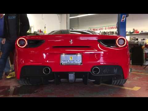 Ferrari 488 GTB with Novitec Test Pipes & Race Exhaust Cold Start
