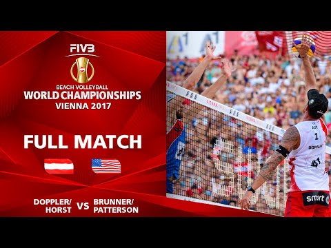 Doppler/Horst vs. Brunner/Patterson - FULL MATCH | Beach Volleyball World Champs Vienna 2017