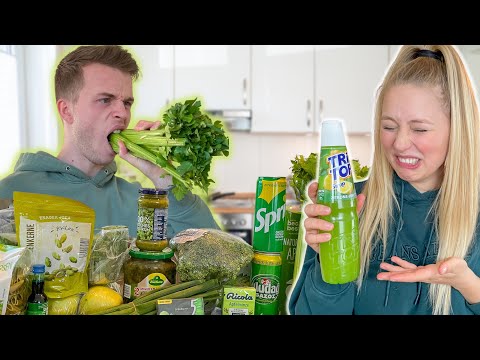 Ein Tag NUR GRÜNES ESSEN