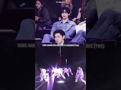 zb1 sung hanbin reaction to TWS #sunghanbin #성한빈 #tws #zb1 #zerobaseone #reaction