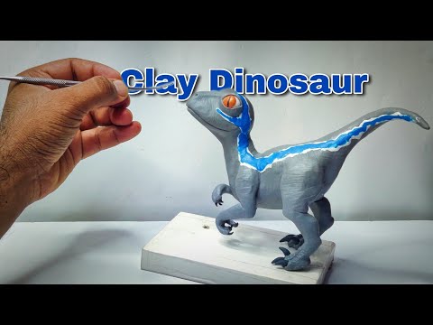 How to make Dinosaur from polymer clay || Clay sculpting dinosaur || Clay modelling dinosaur