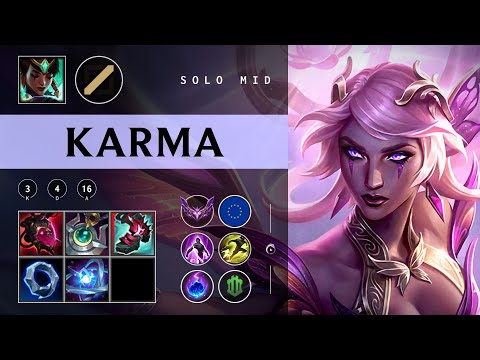 Karma Mid vs Syndra - EUW Master Patch 25.22