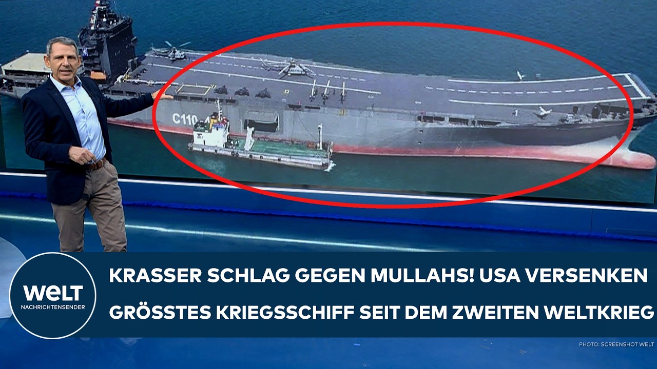 IRAN: Krasser Schlag gegen Mullahs! USA versenken größtes Kriegsschiff seit dem Zweiten Weltkrieg