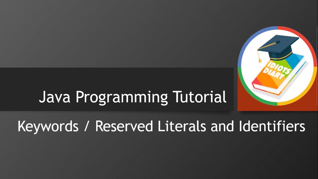 Java Keywords - Reserved words or Literal - Java Identifiers tutorial | Java programming tutorial