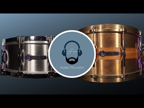Titanium and Bronze Snare Drums | Hopper Percussion Dynamicx Demo