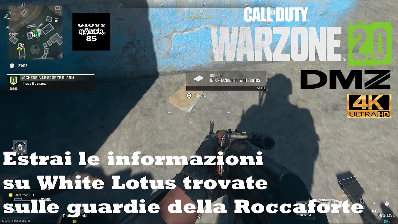 Call Of Duty Warzone 2.0 DMZ - Estrai le informazioni su White Lotus sulle guardie della Roccaforte