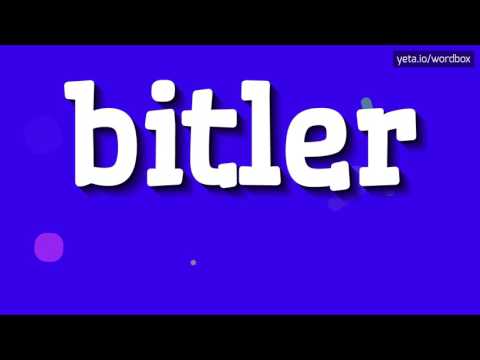 BITLER - HOW TO PRONOUNCE IT!?