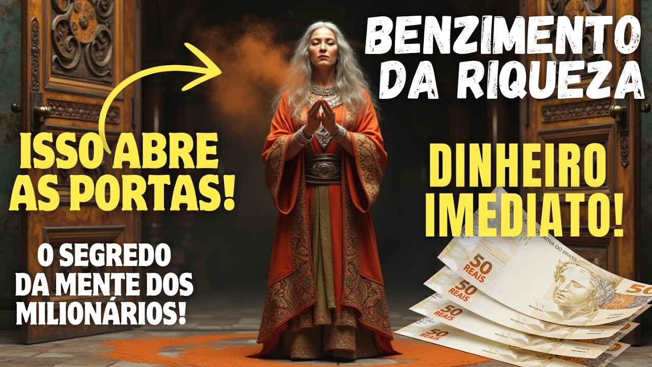 BENZIMENTO PARA ATRAIR RIQUEZA!💰 RITUAL O SEGREDOS DA MENTE MILIONÁRIA! ABRE PORTAS PARA O DINHEIRO!