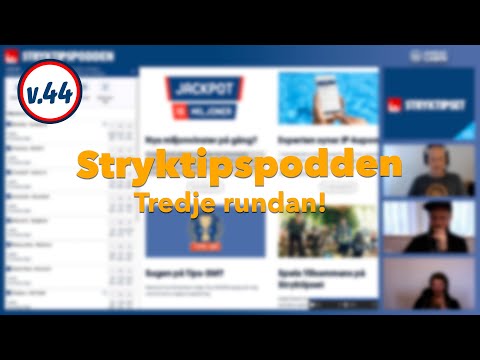 Stryktipspodden v.44 - Tredje rundan!