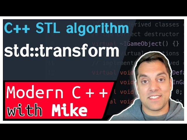 Thumbnail of Using STL algorithms lesson