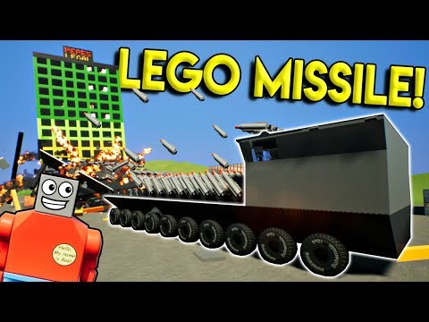 BIGGEST LEGO MISSILE LAUNCHER VS SKYSCRAPER! - Brick Rigs Gameplay Creations - Lego City Destruction
