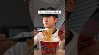 How Koreans eat ramen
