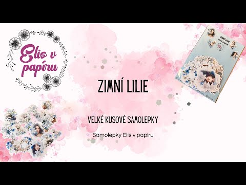 Velké kusové samolepky: Zimní lilie