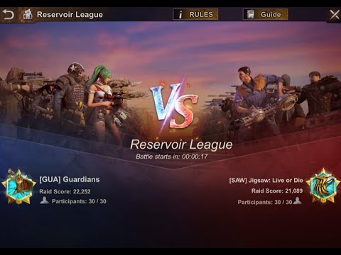 State of Survival Reservoir League Season 2 quarter final GUA 426 vs SAW 421