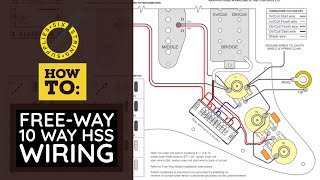 Video thumbnail for HSS 10 Way Strat Free Way Switch Wiring by Six String Supplies