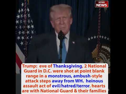 Trump: National Guardsman Army Sarah Beckstrom just passed away; Trump: reexamine every single alien