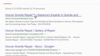 preview picture of video 'Hoover Granite Repair | 205-578-8530 | Birmingham/Hoover Alabama'