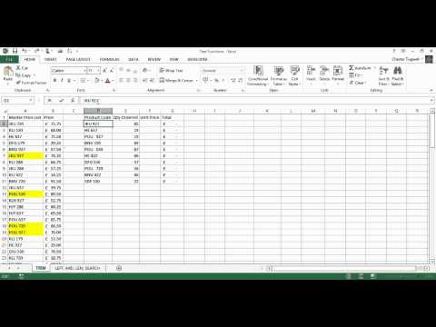 Excel Case Sensitive Lookup Using EXACT