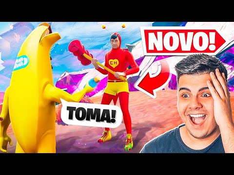 TESTE DE HUMILDADE COM O CHAPOLIN COLORADO NO FORTNITE!!