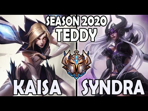 T1 Teddy KAISA vs SYNDRA [ ADC ] Lol Ranked Korea