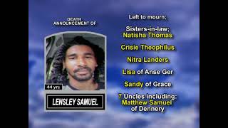 Lensley Samuel ~ Long Obituary