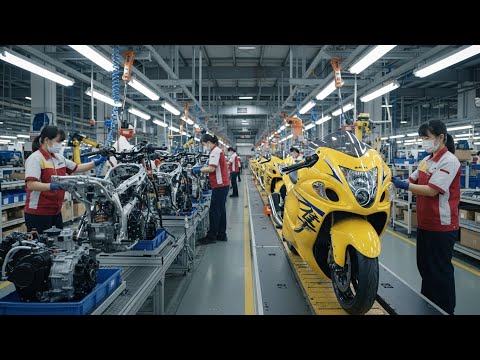 Inside the Suzuki Hayabusa Factory – Assembling the Ultimate Speed Machine Full Process