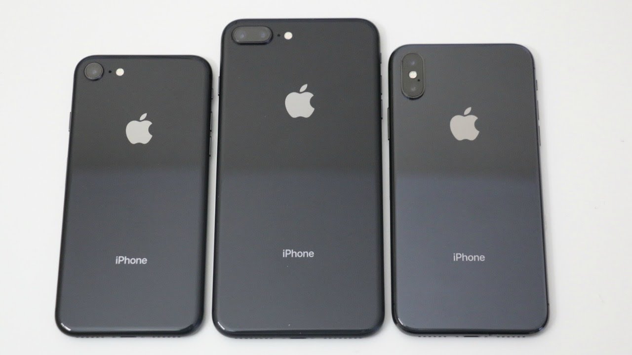 iPhone 8 vs iPhone 8 Plus vs iPhone X