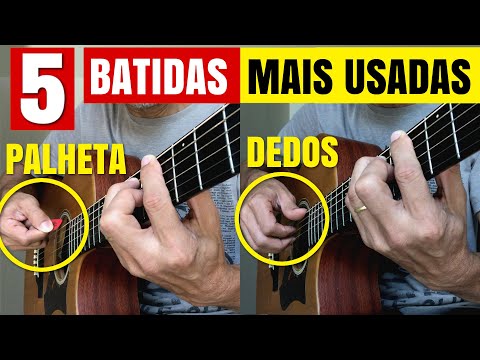 The 5 Most Used Guitar Strumming Patterns With and Without a Pick - See the Difference on the Gui...