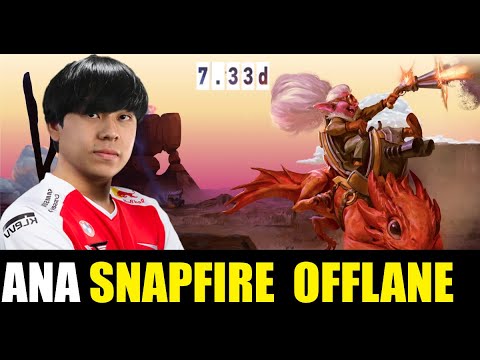 ANA playing SNAPFIRE offlane 7.33D DOTA 2 HIGHEST MMR MATCH #dota2 #dota